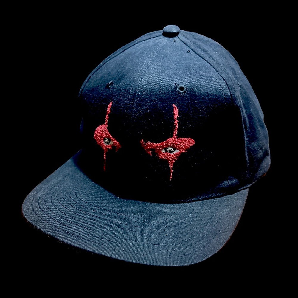 THE CROW CITY OF ANGELS ‘Eyes’ Men’s Baseball Cap Low-Crown Black Snapback